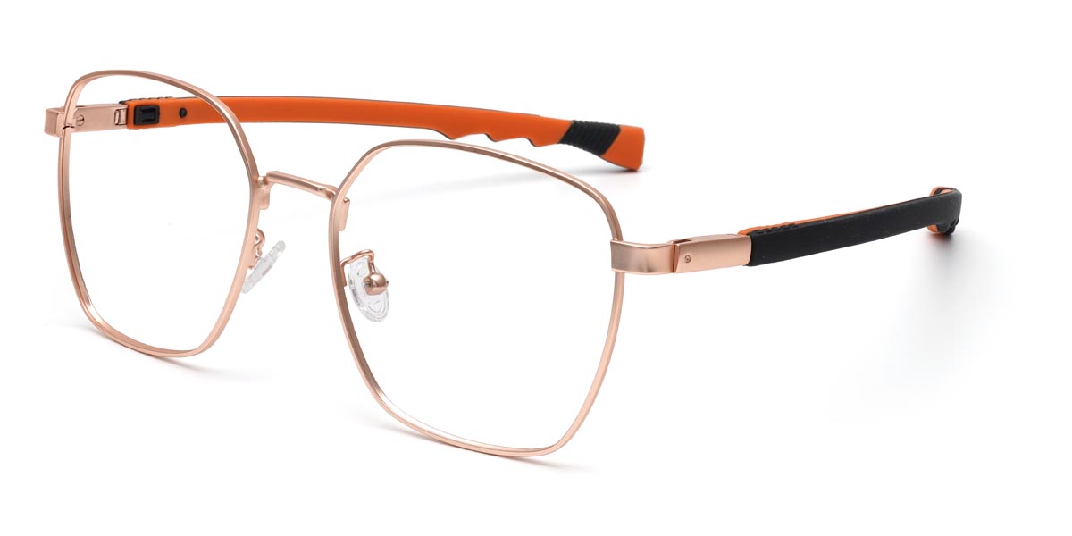 Rose Gold Howard - Square Glasses