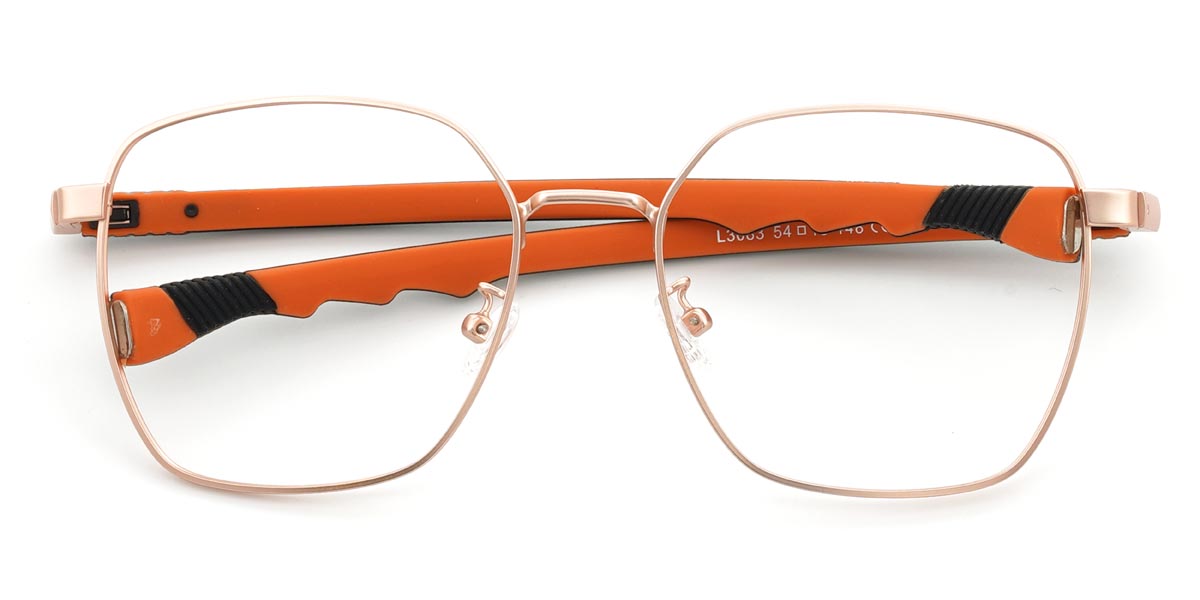 Rose Gold Howard - Square Glasses