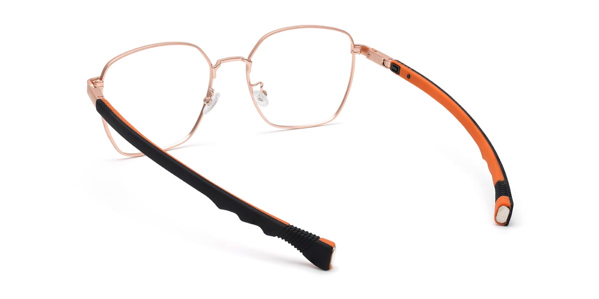 Rose Gold Howard - Square Glasses