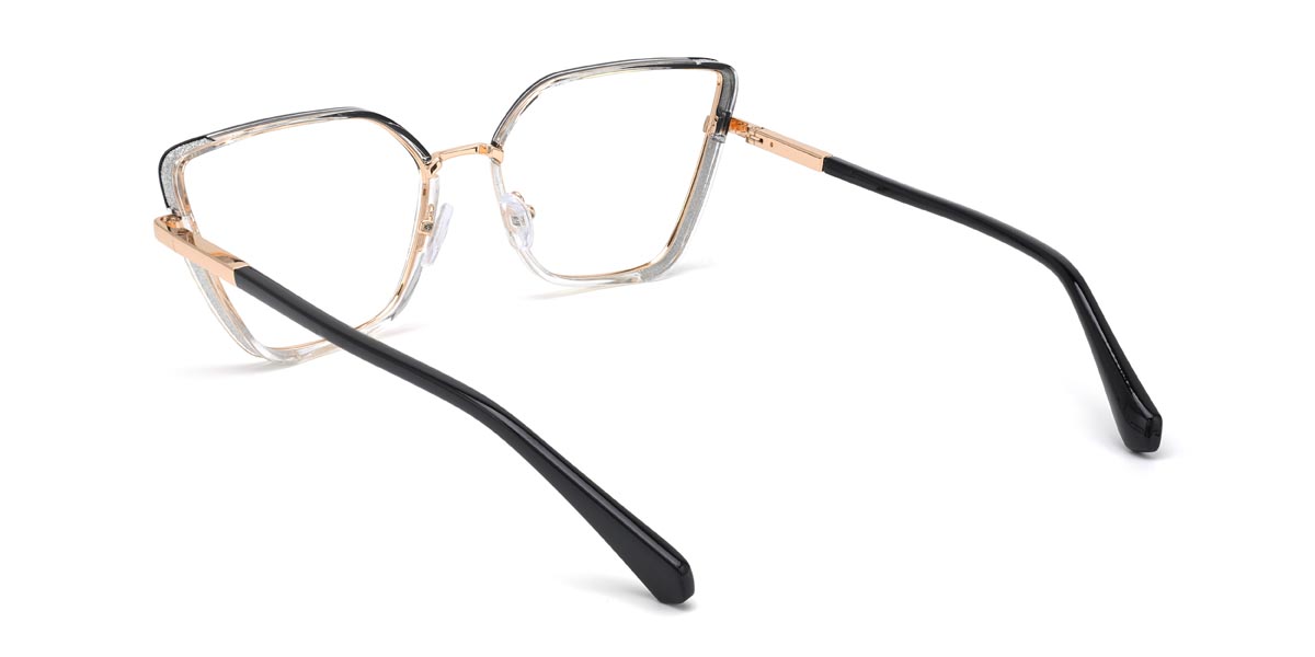 Black Clear Louisa - Cat Eye Glasses