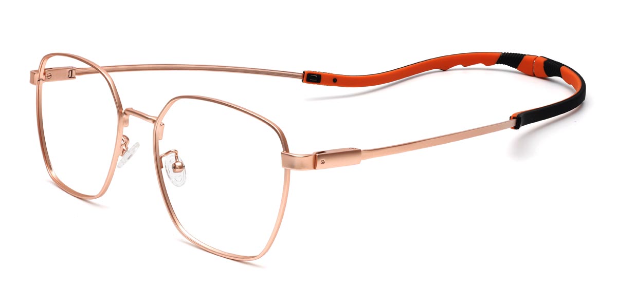 Rose Gold Howard - Square Glasses