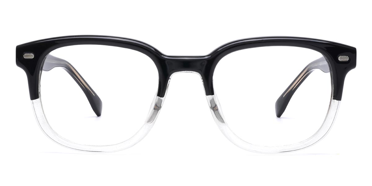 Noir Transparent Laurent - Rectangle Glasses