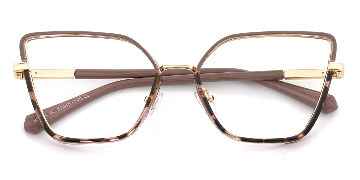 Cameo Braun Schildpatt Louisa - Cat Eye Glasses