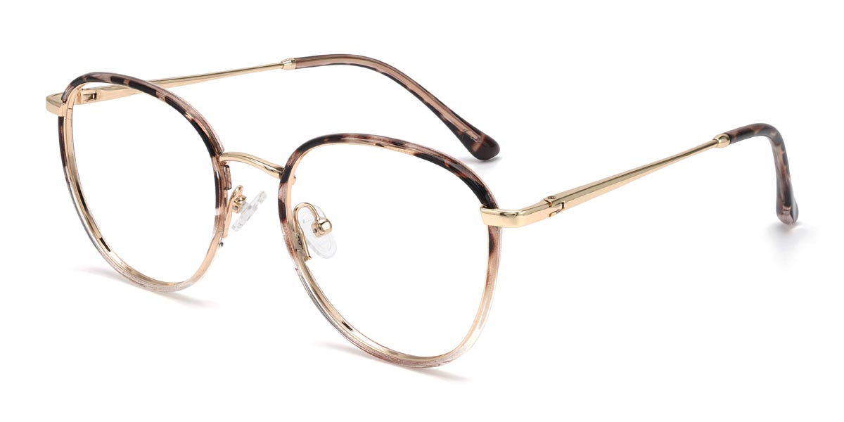 Marron Écaille de tortue Hillary - Oval Glasses