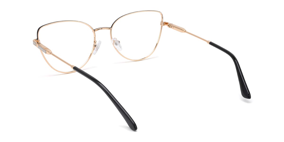 Arany Fekete Katrina - Cat Eye Glasses