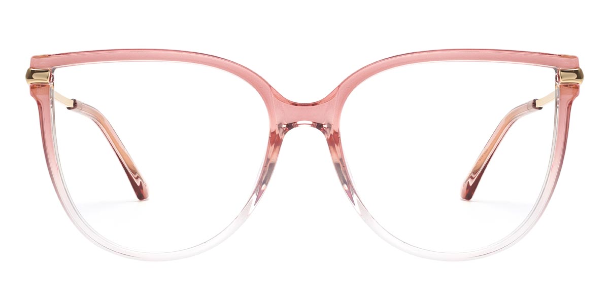 Gradient Red Angelina - Oval Glasses