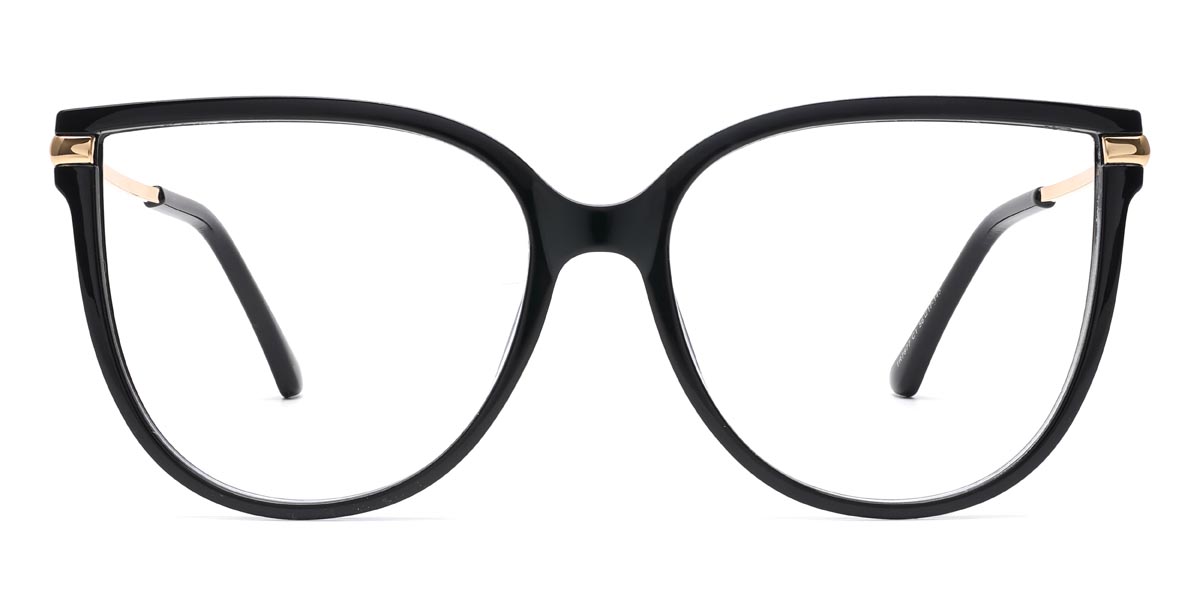 Negro Angelina Gafas - Oval Glasses