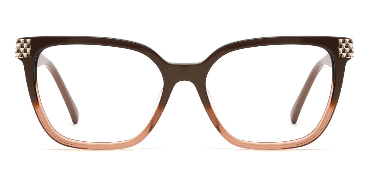 Brun Tawny Editha - Rectangle Glasses