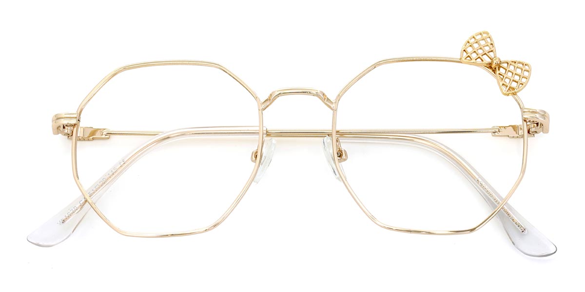 Gold Maureen Glasses - Oval Glasses