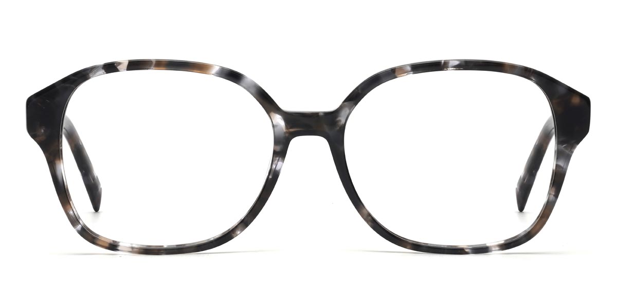 Noir Écaille de tortue Gavin - Oval Glasses