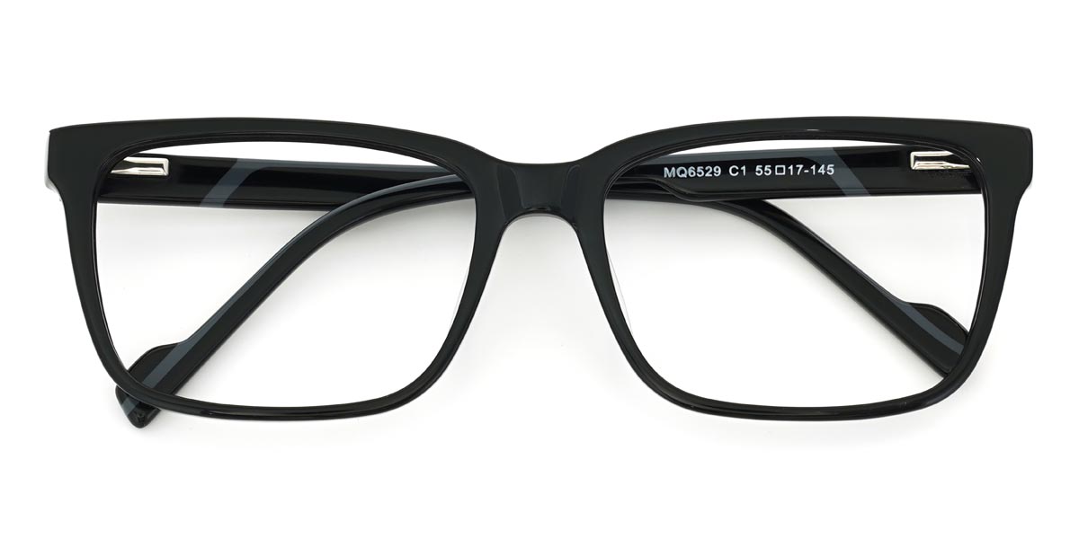 Black Edgar - Rectangle Glasses