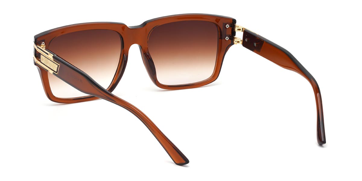 Brown Gradual Brown Nikita - Square Sunglasses