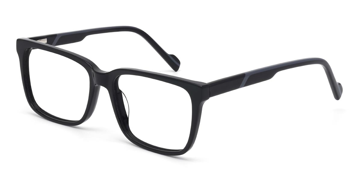 Black Edgar - Rectangle Glasses