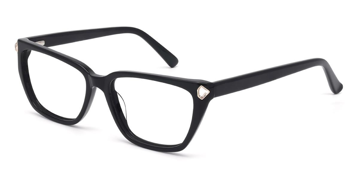 Negro Frances - Rectangle Glasses