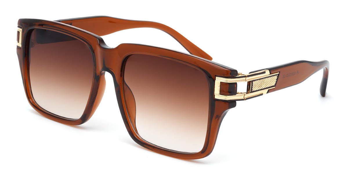 Brown Gradual Brown Nikita - Square Sunglasses