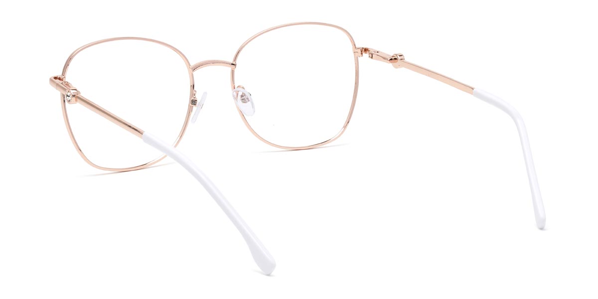 White Hilton - Oval Glasses