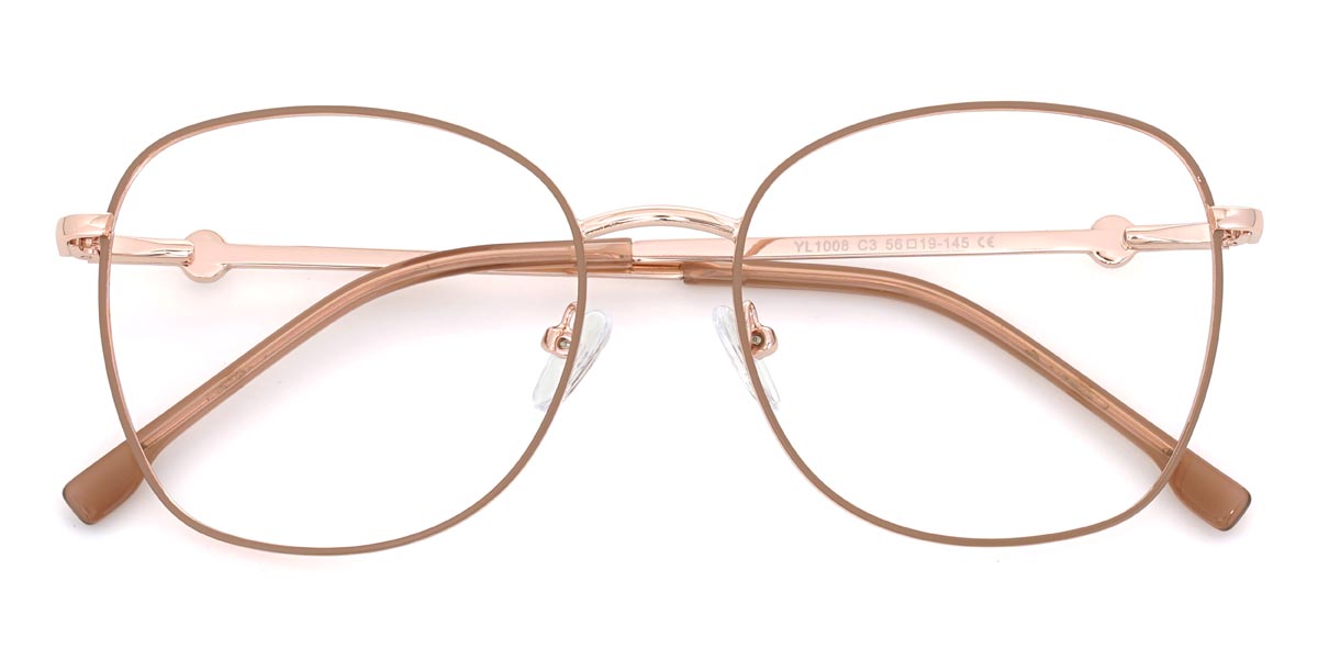 Cameo Brown Hilton - Oval Glasses