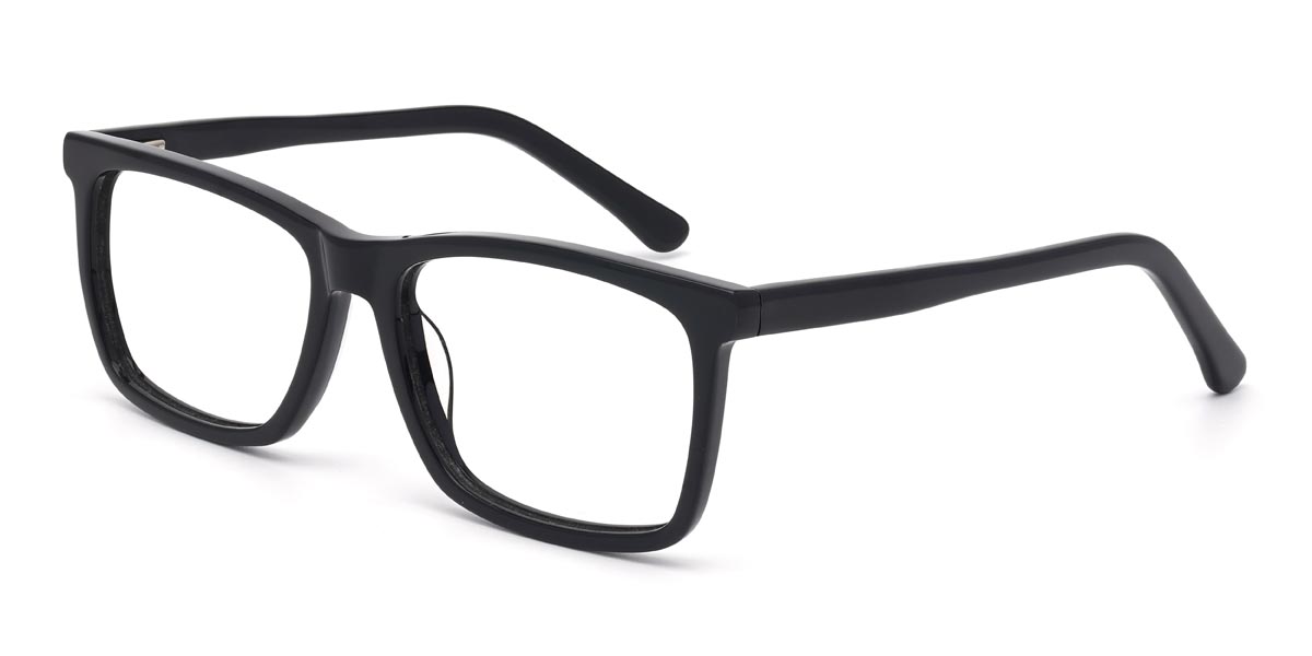 Black Brandon - Rectangle Glasses