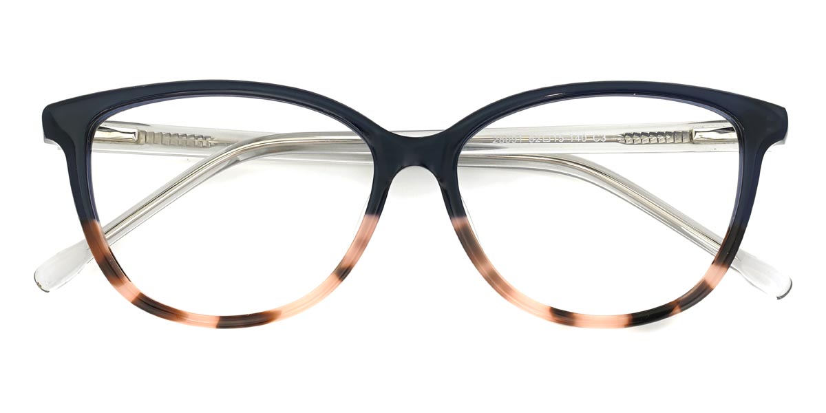 Black Tortoiseshell Johnny - Oval Glasses