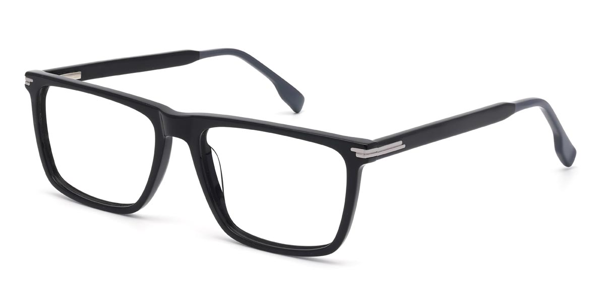 Noir Francis - Rectangle Glasses