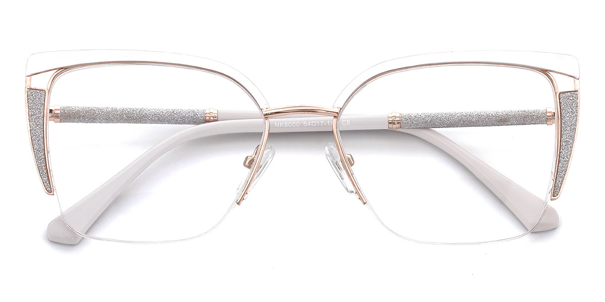 White Lassie - Cat Eye Glasses