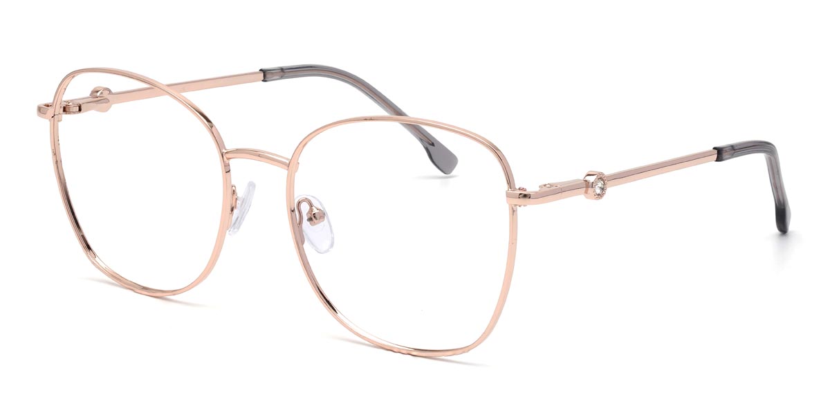 Rosa Oro Hilton - Oval Glasses