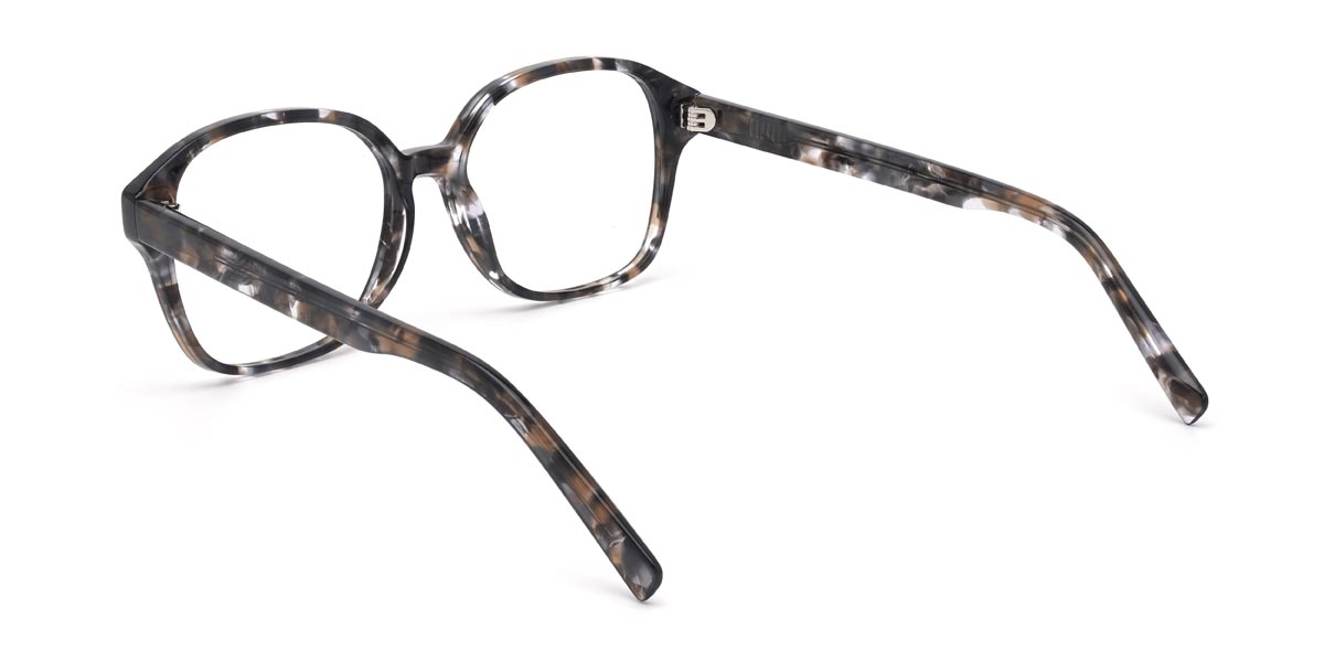 Noir Écaille de tortue Gavin - Oval Glasses