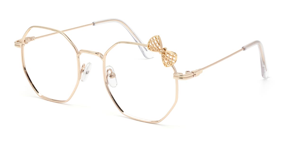 Gold Maureen Glasses - Oval Glasses