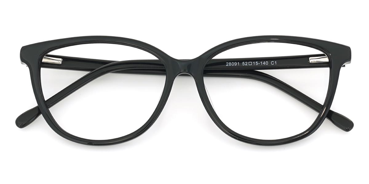 Noir Johnny - Oval Glasses