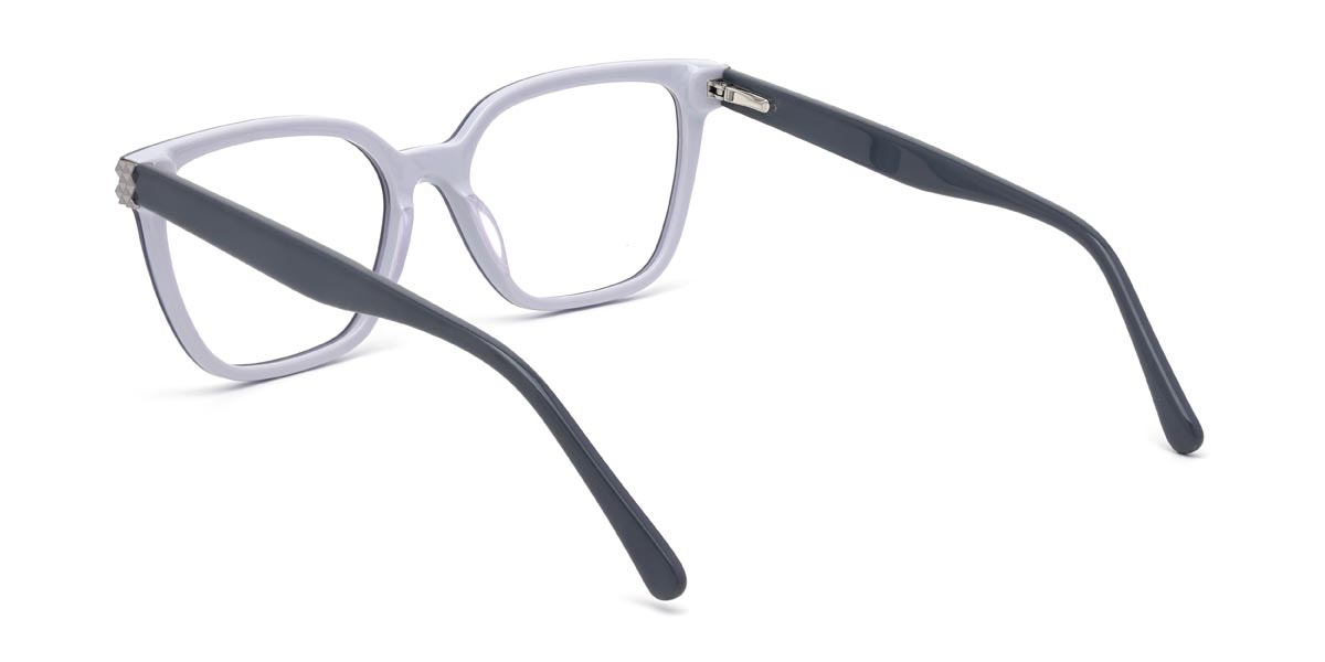 Blue Editha - Rectangle Glasses