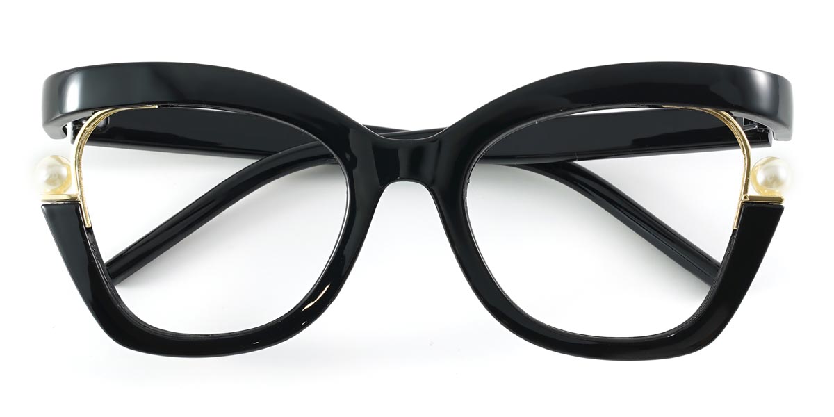 Black Tamara - Square Glasses