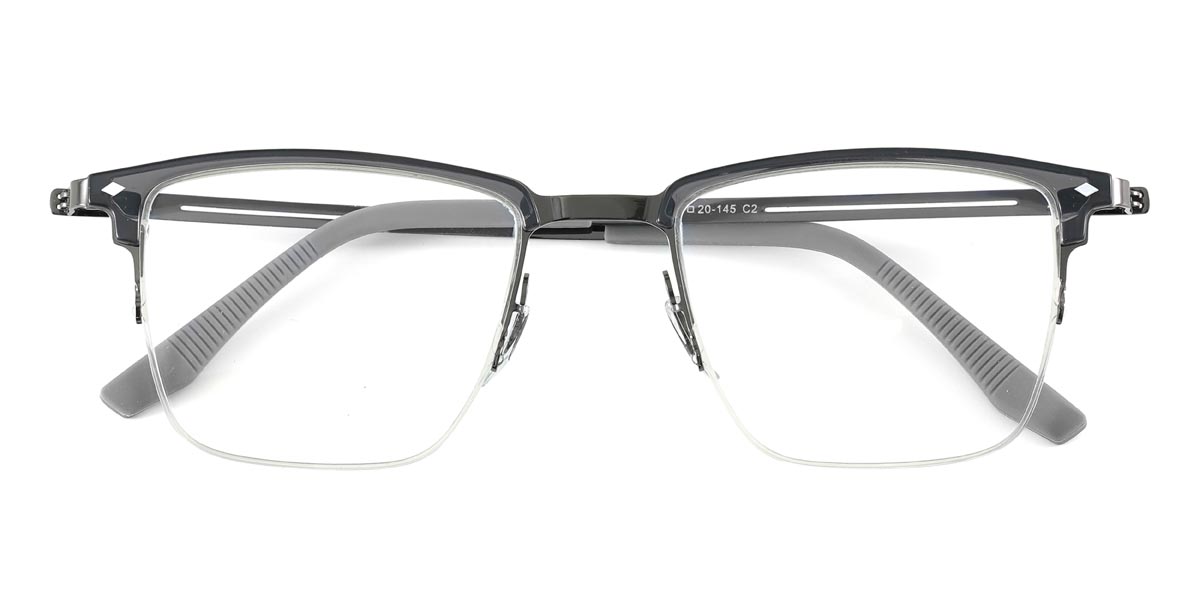 Noir pistolet Todd - Rectangle Glasses