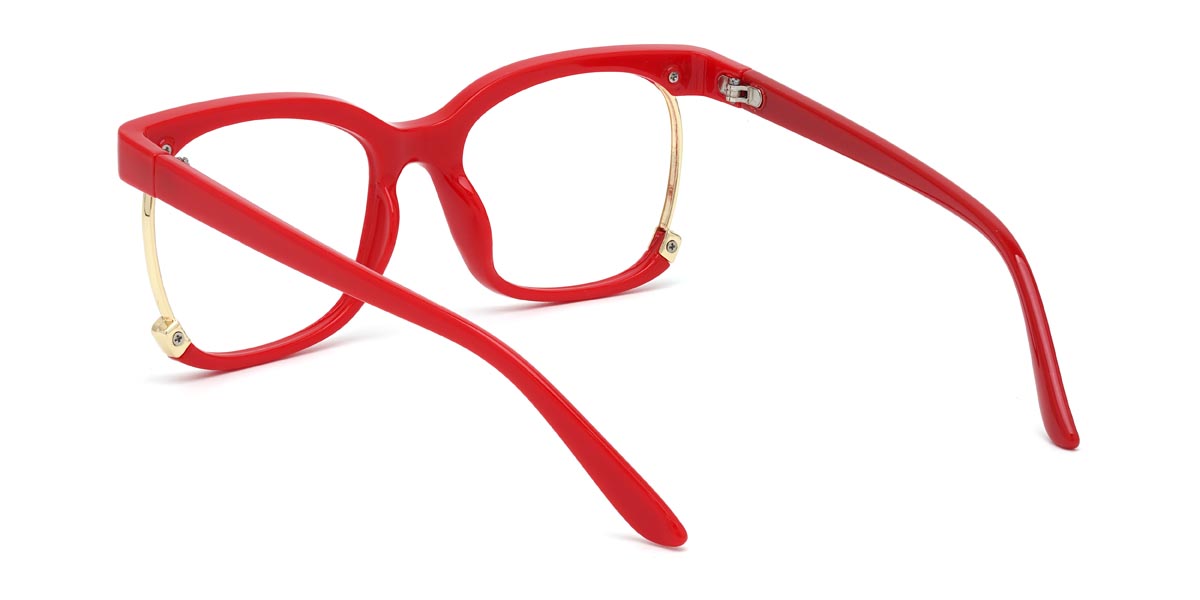 Red Serena - Square Glasses