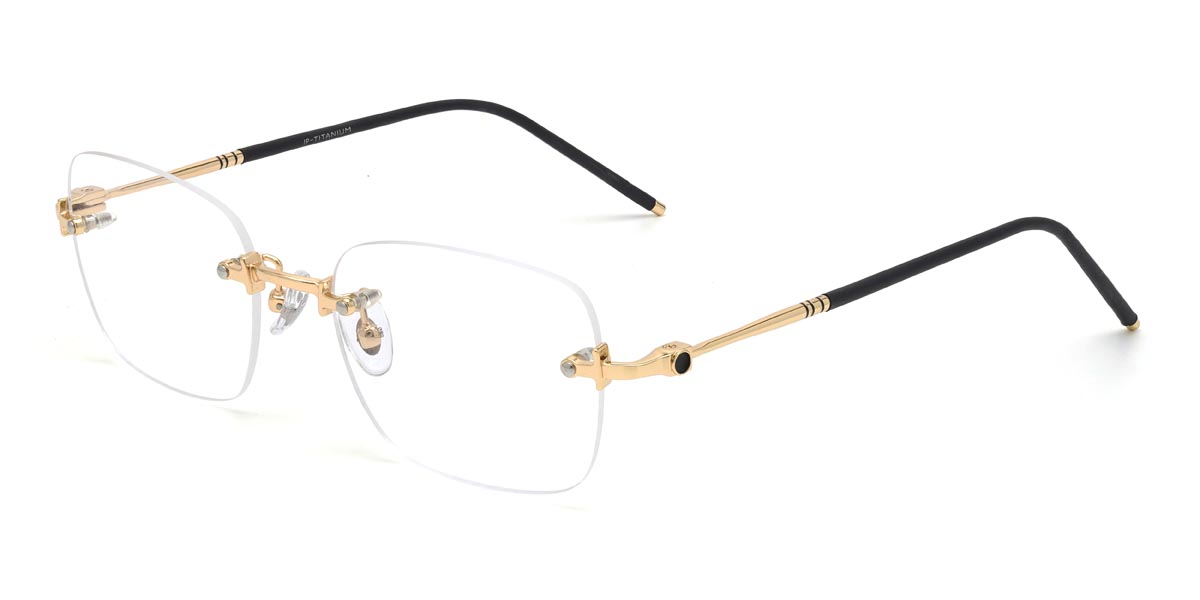 Gold Martin - Rectangle Glasses