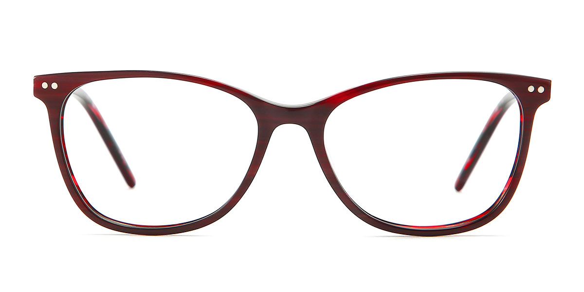 Rouge Écaille de tortue Grant - Rectangle Glasses