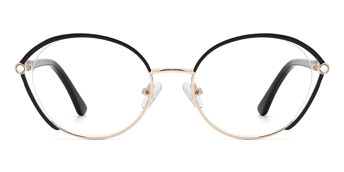 Noir Milly - Oval Glasses