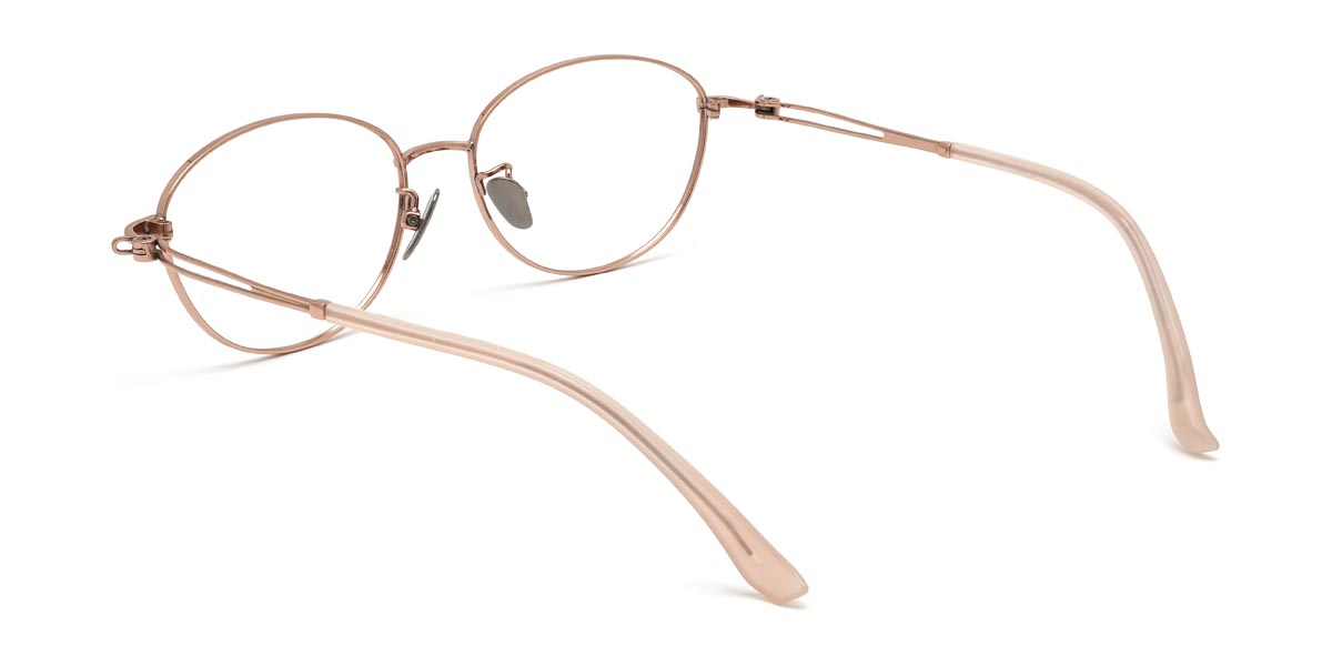 Rosa Oro Lucine - Oval Glasses