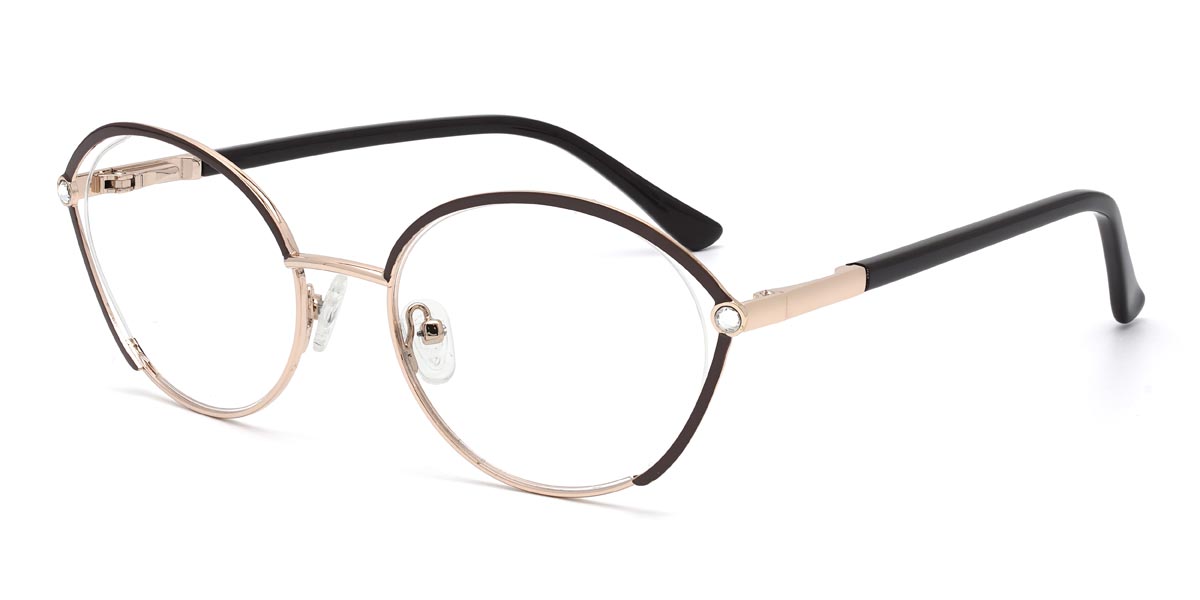 Brown Milly - Oval Glasses