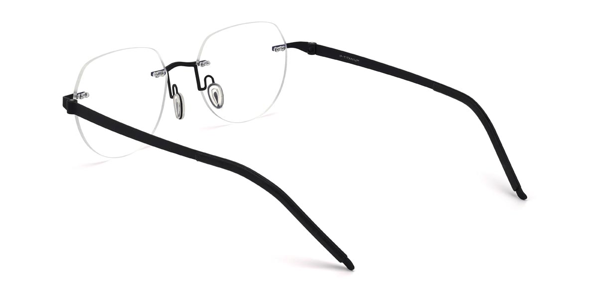 Black Caspar - Oval Glasses