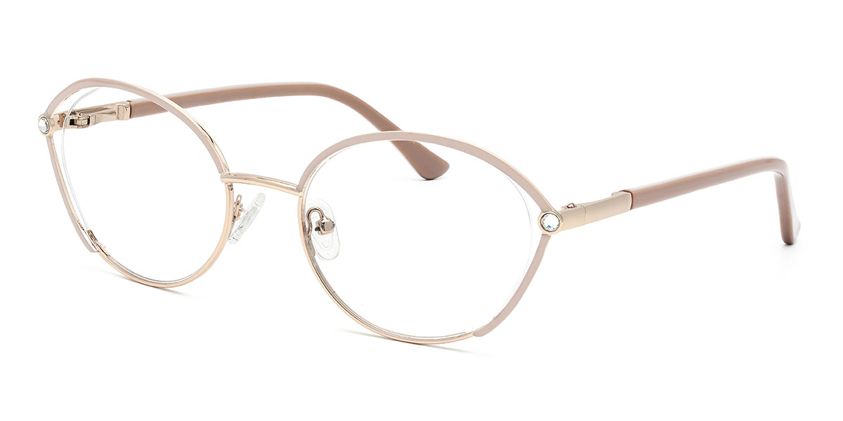 Rosa nude Milly - Oval Glasses