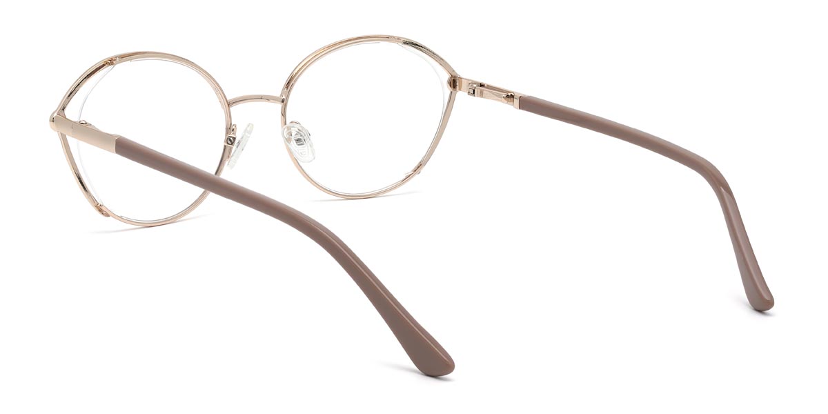 Nude Pink Milly - Oval Glasses