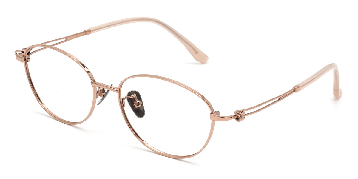 Rosa Oro Lucine - Oval Glasses