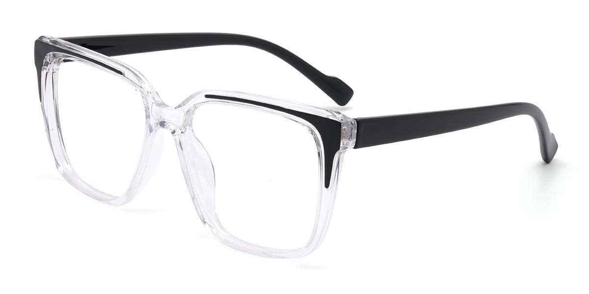 Noir Transparent Reid - Square Glasses