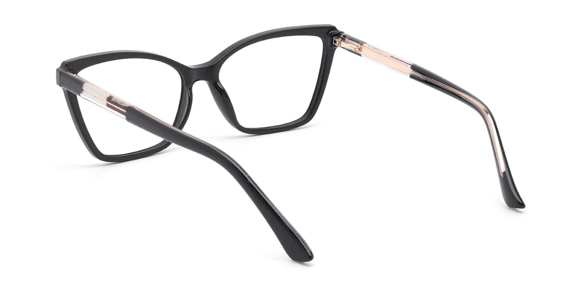 Black Marden - Rectangle Glasses