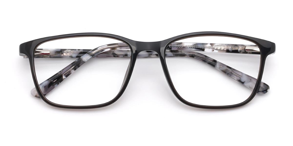 Black Black Tortoiseshell Cirilo - Rectangle Glasses