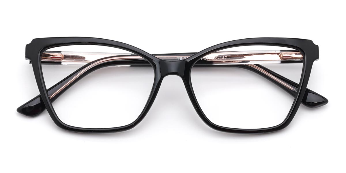 Black Marden - Rectangle Glasses