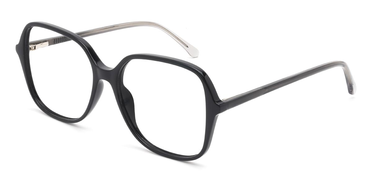 Black Geraint - Rectangle Glasses