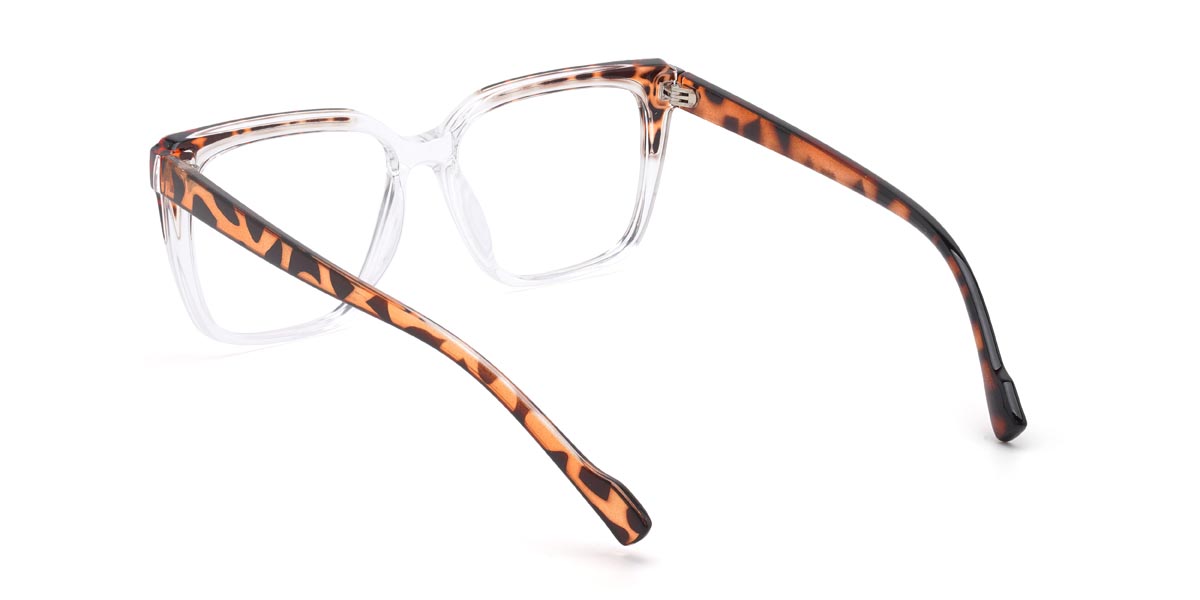 Clear Tortoiseshell Reid - Square Glasses