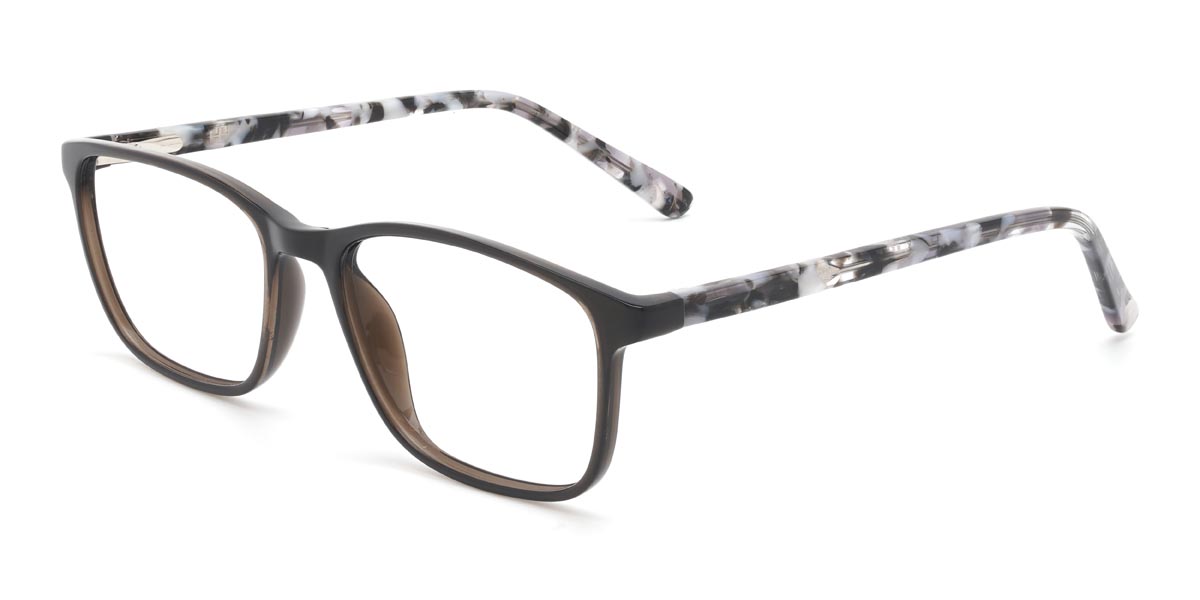 Noir Noir Écaille de tortue Cirilo - Rectangle Glasses