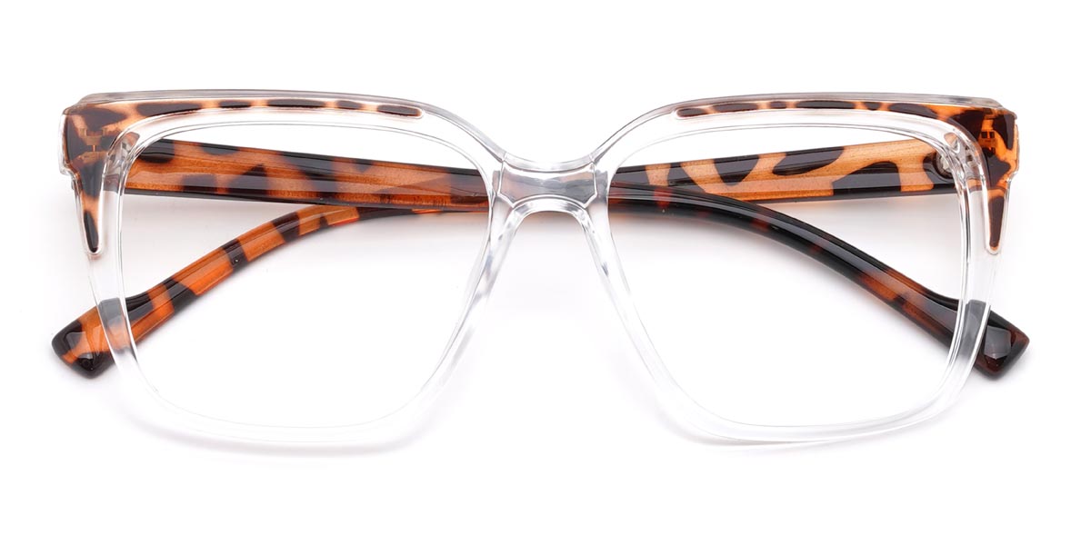 Clear Tortoiseshell Reid - Square Glasses